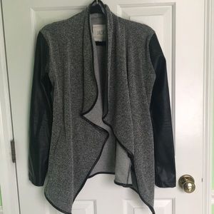 Jack Faux Leather Sleeve Jacket